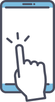 スマートフォンでWeb申込のイラスト